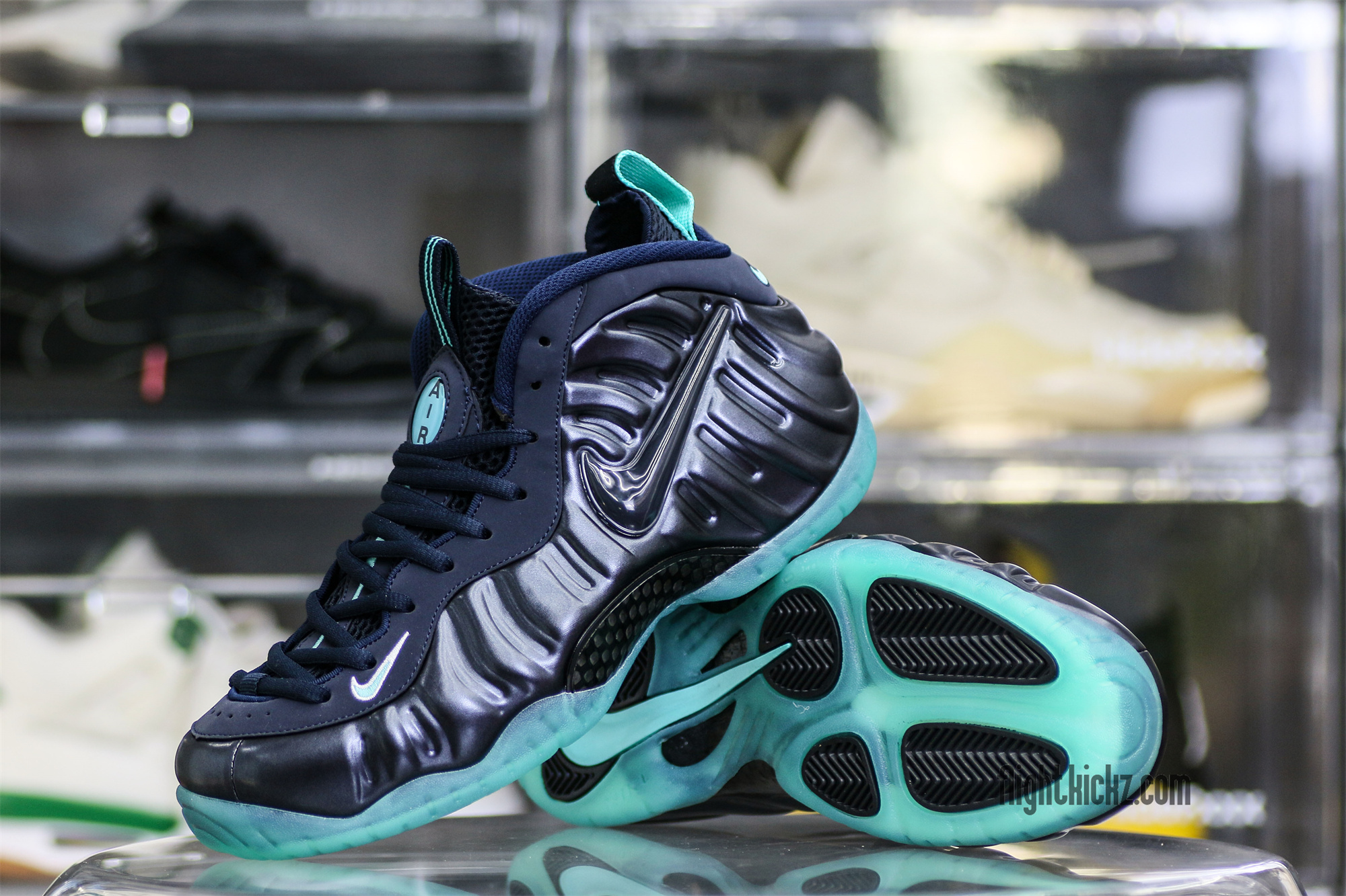 Nike Air Foamposite Pro (Obsidian/Aqua)