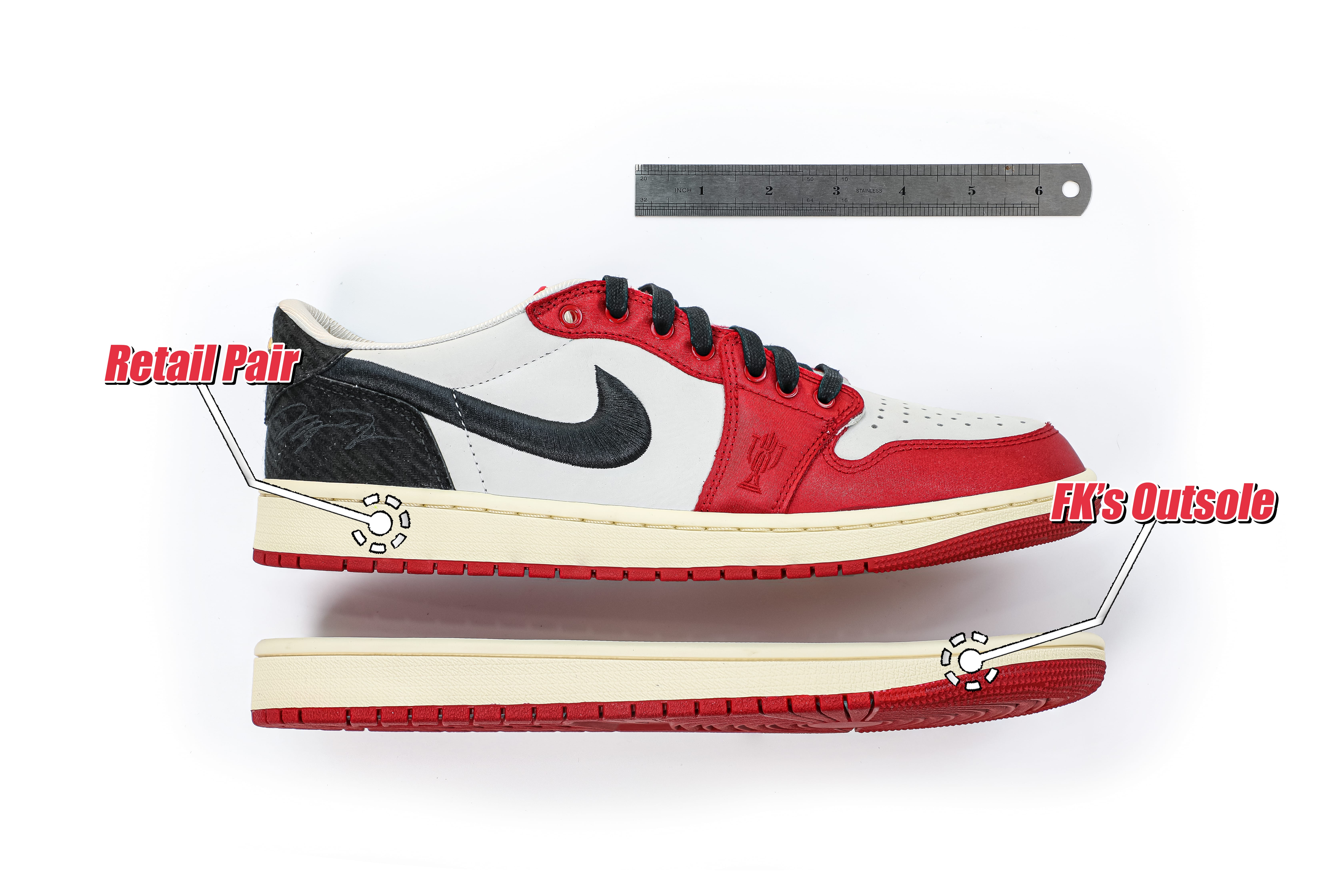 Trophy Room X Air Jordan 1 Retro Low OG SP Away 2024（LN5 A1 Batch）