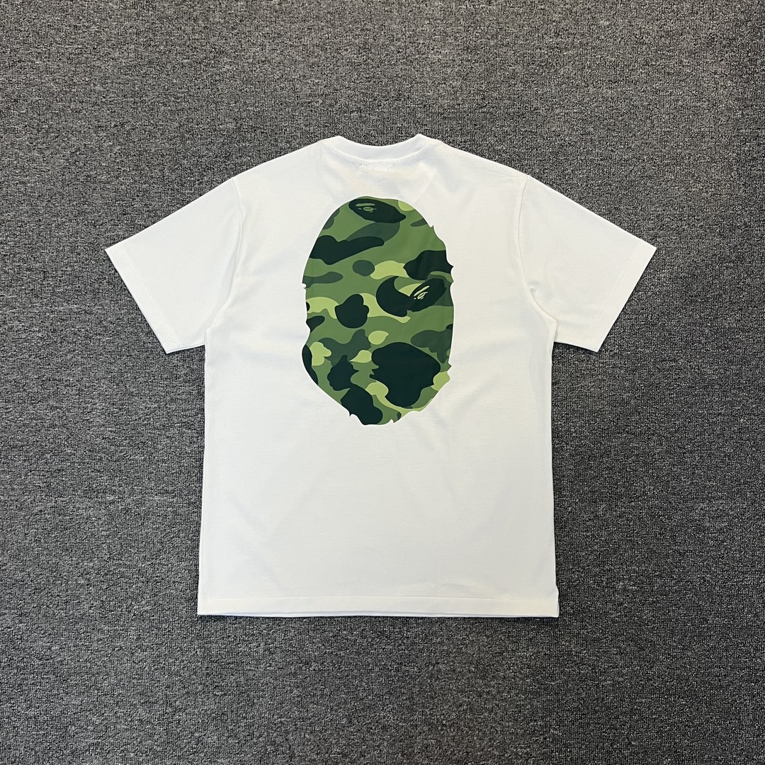 BAPE Green Color Camo By Bathing Tee