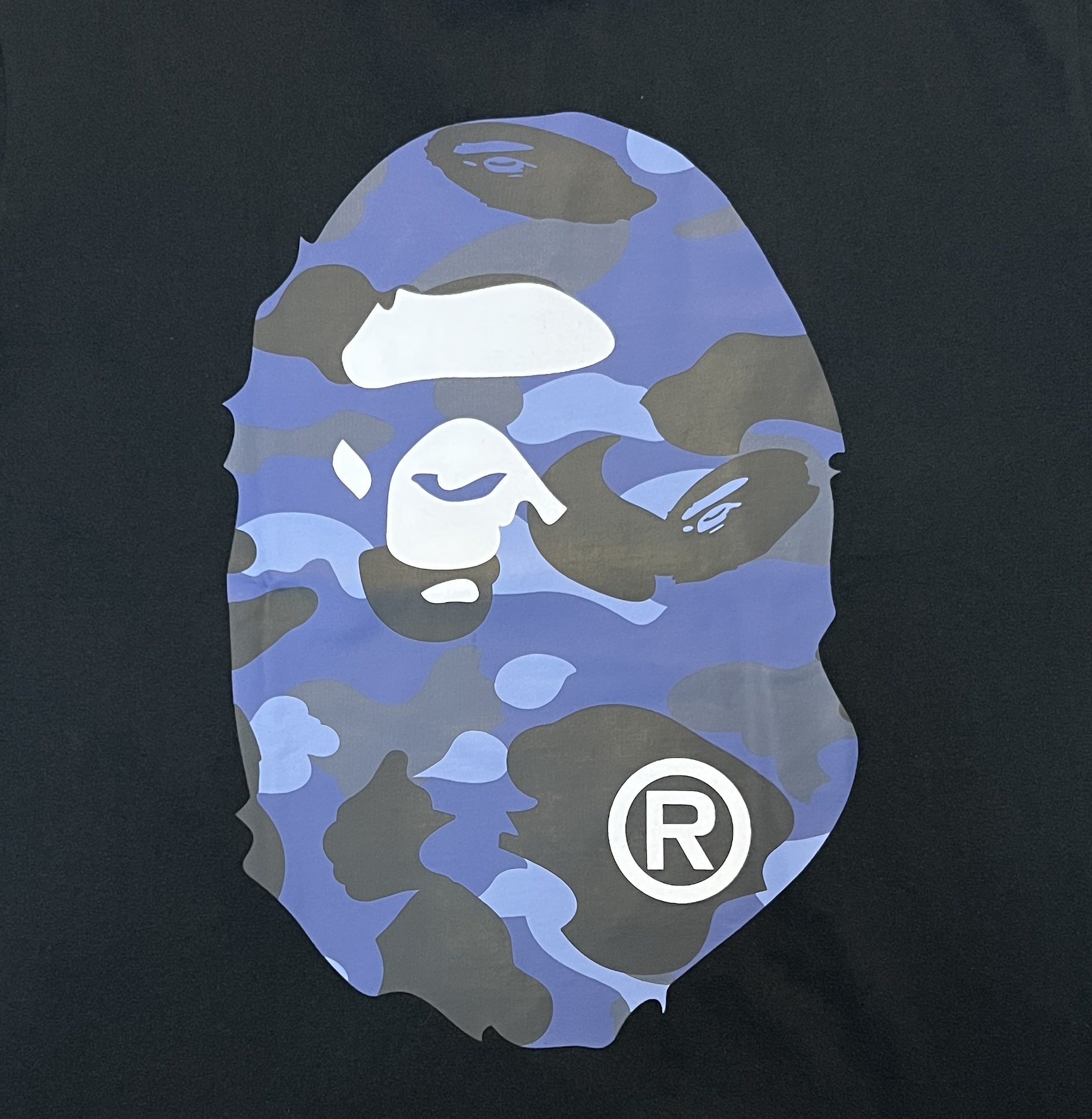 BAPE Blue Color Camo By Bathing Tee