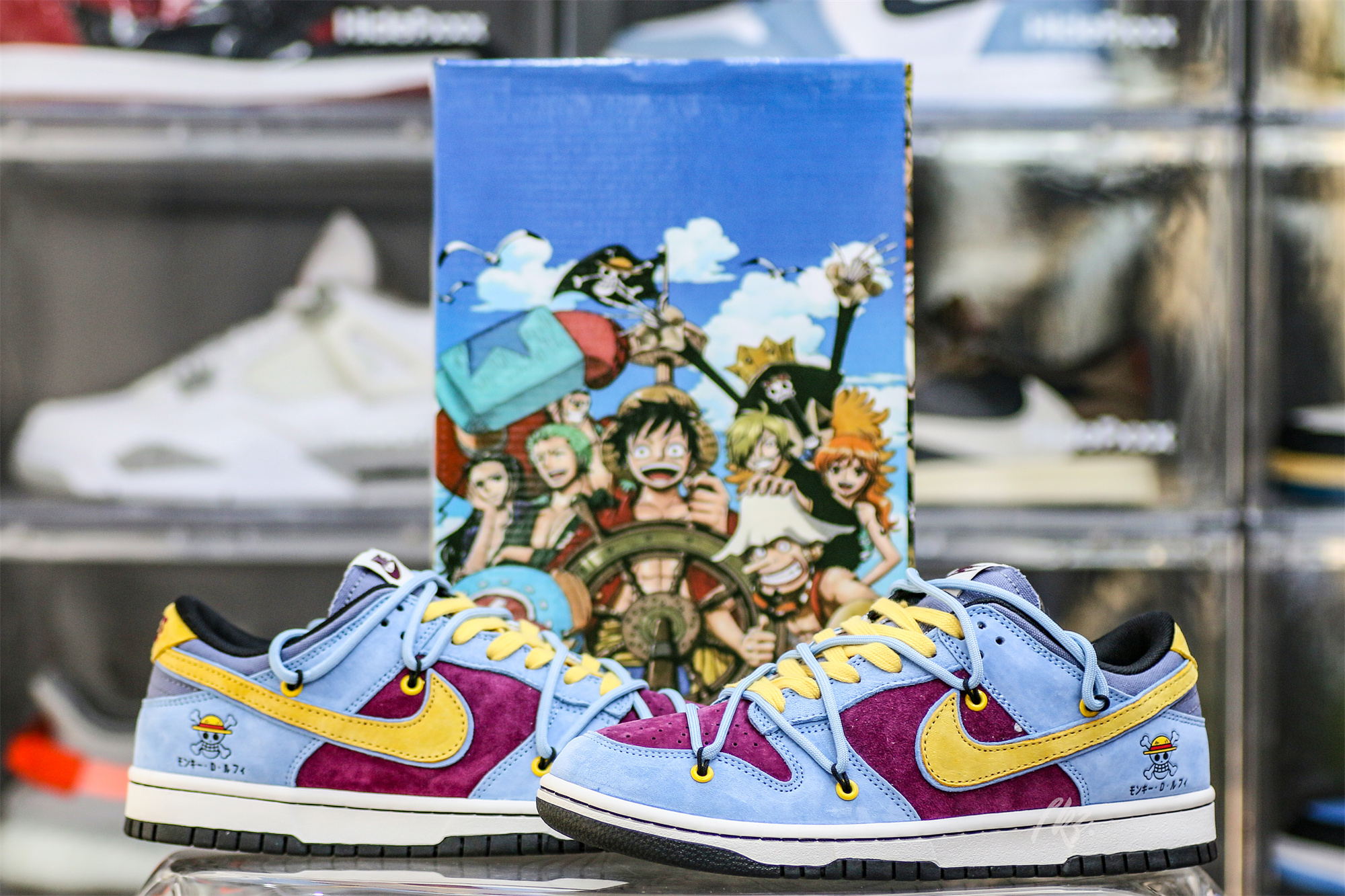 Otomo Katsuhiro x Nike Dunk One Piece Luffy Purple