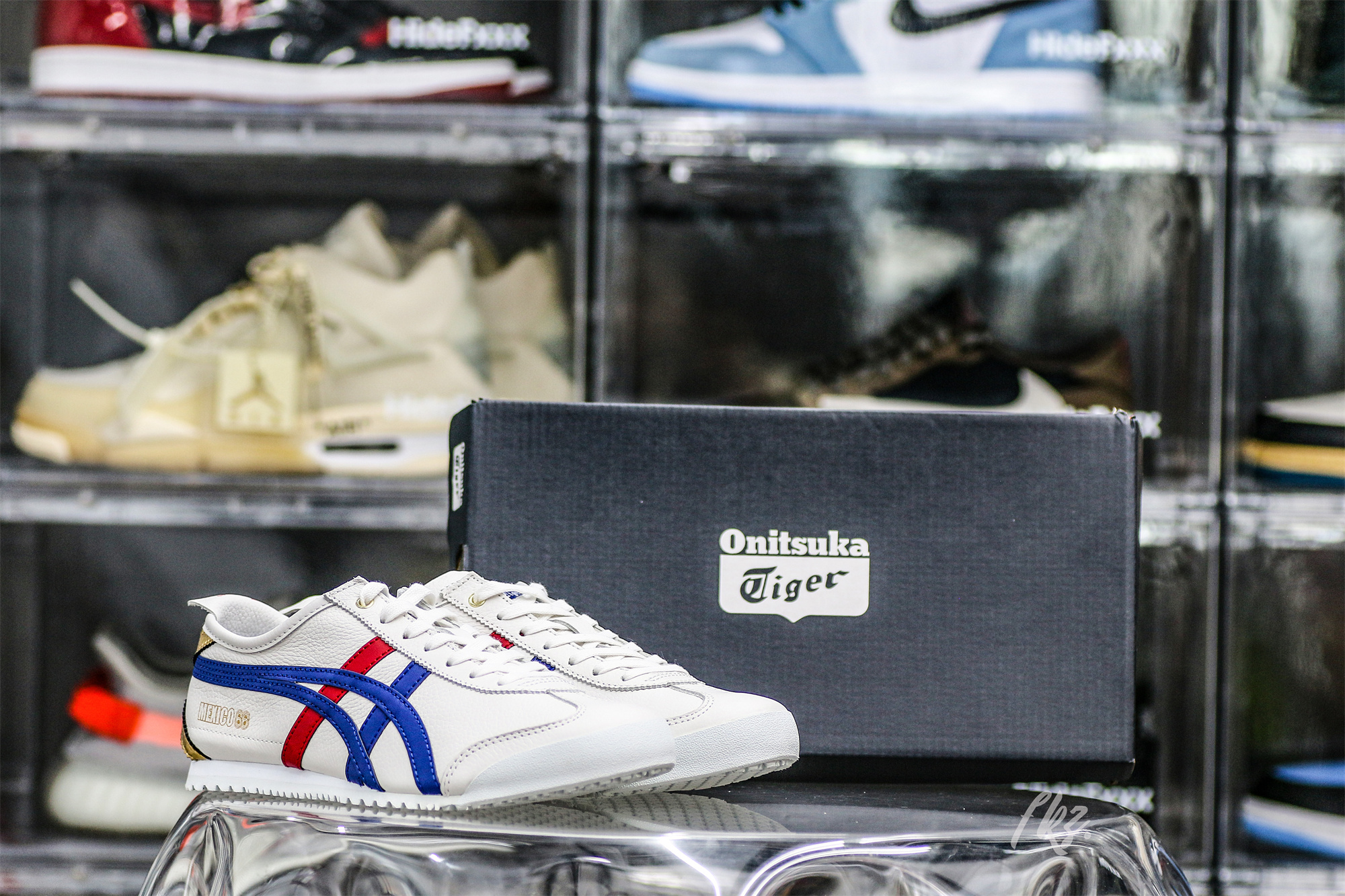 ASICS Mexico 66 White Blue Red Metallic Gold