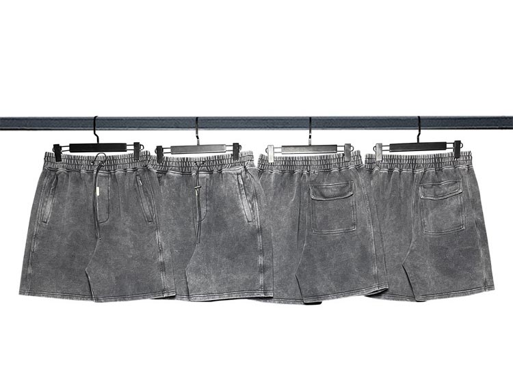 R3present x FOG Washed Solid Color Bermuda Shorts