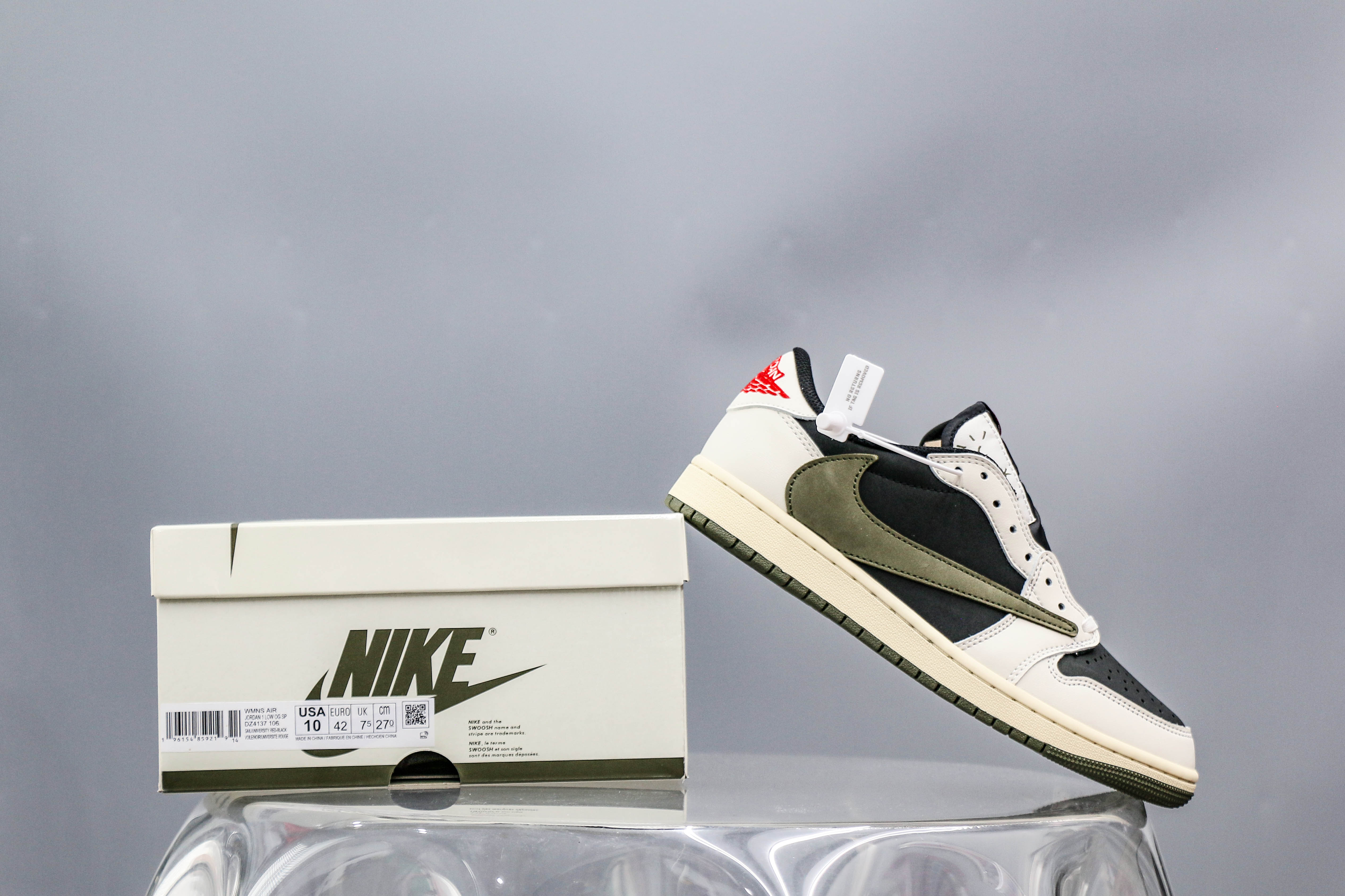 Travis Scott x Air Jordan 1 Low OG SP Olive（A2 Batch)