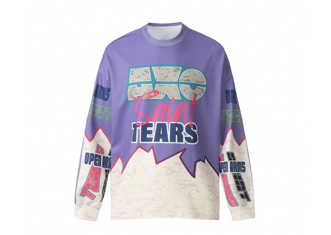 Saint Mich@el Tears AXO Full Print Long Sleeve