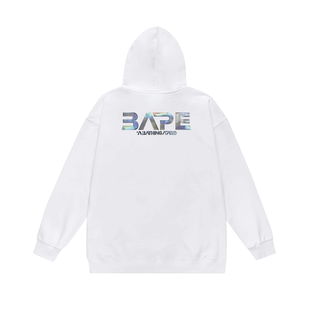 BAPE Mid-Autumn Moon and Autumn Scenery Ape Head UFO holographic logo hoodie