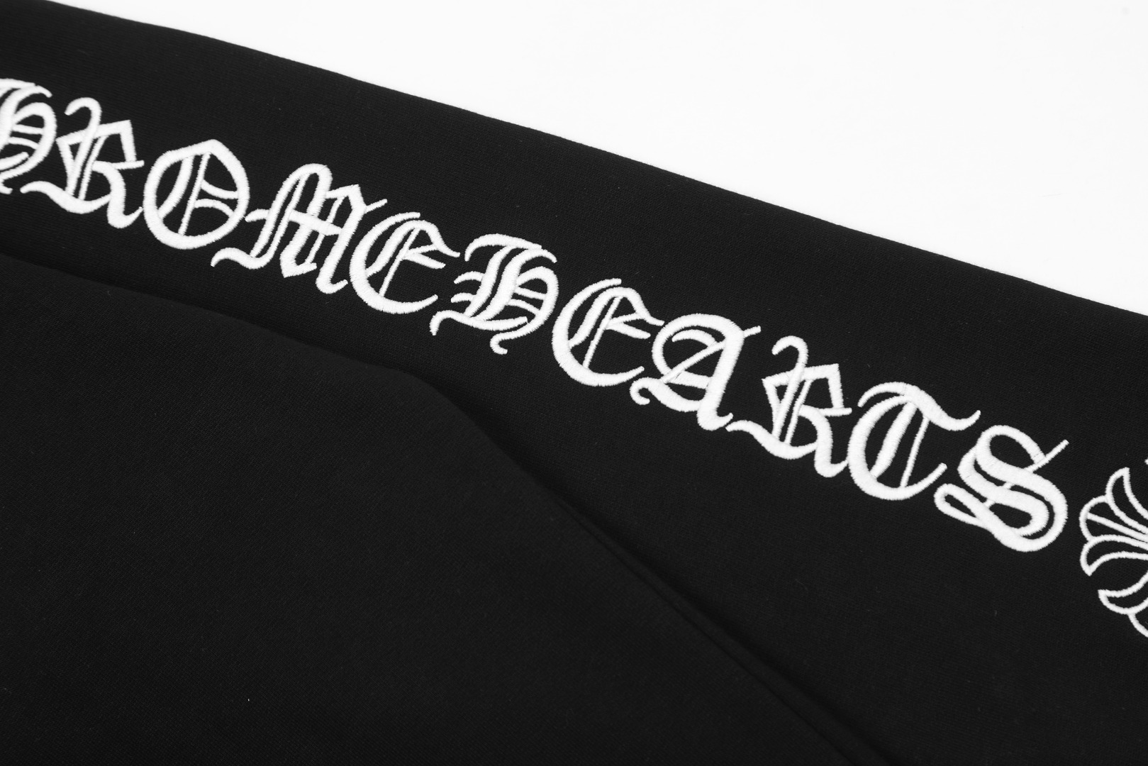 Chrome Hearts black embroidered and printed heavy-duty zip-up hoodie