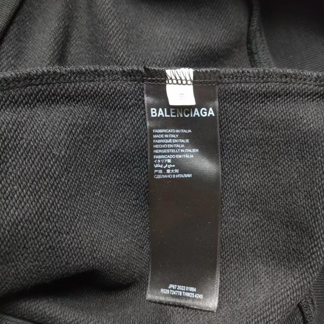 Balenciag* XXXL Est 1917 Logo Hoodie