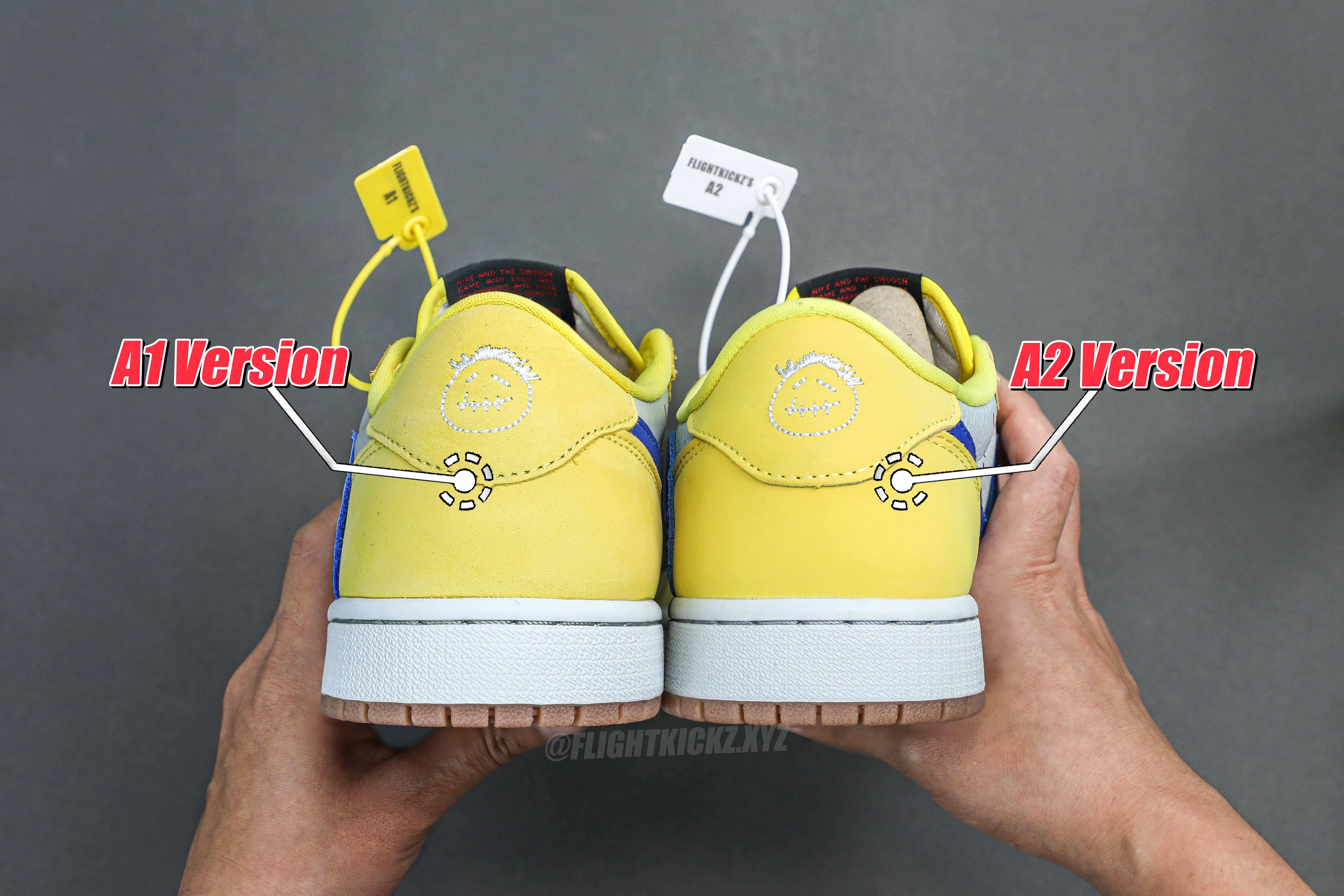 Travis Scott x Air Jordan 1 Retro Low OG SP “ElkinsCanary Yellow”（A2 Batch)