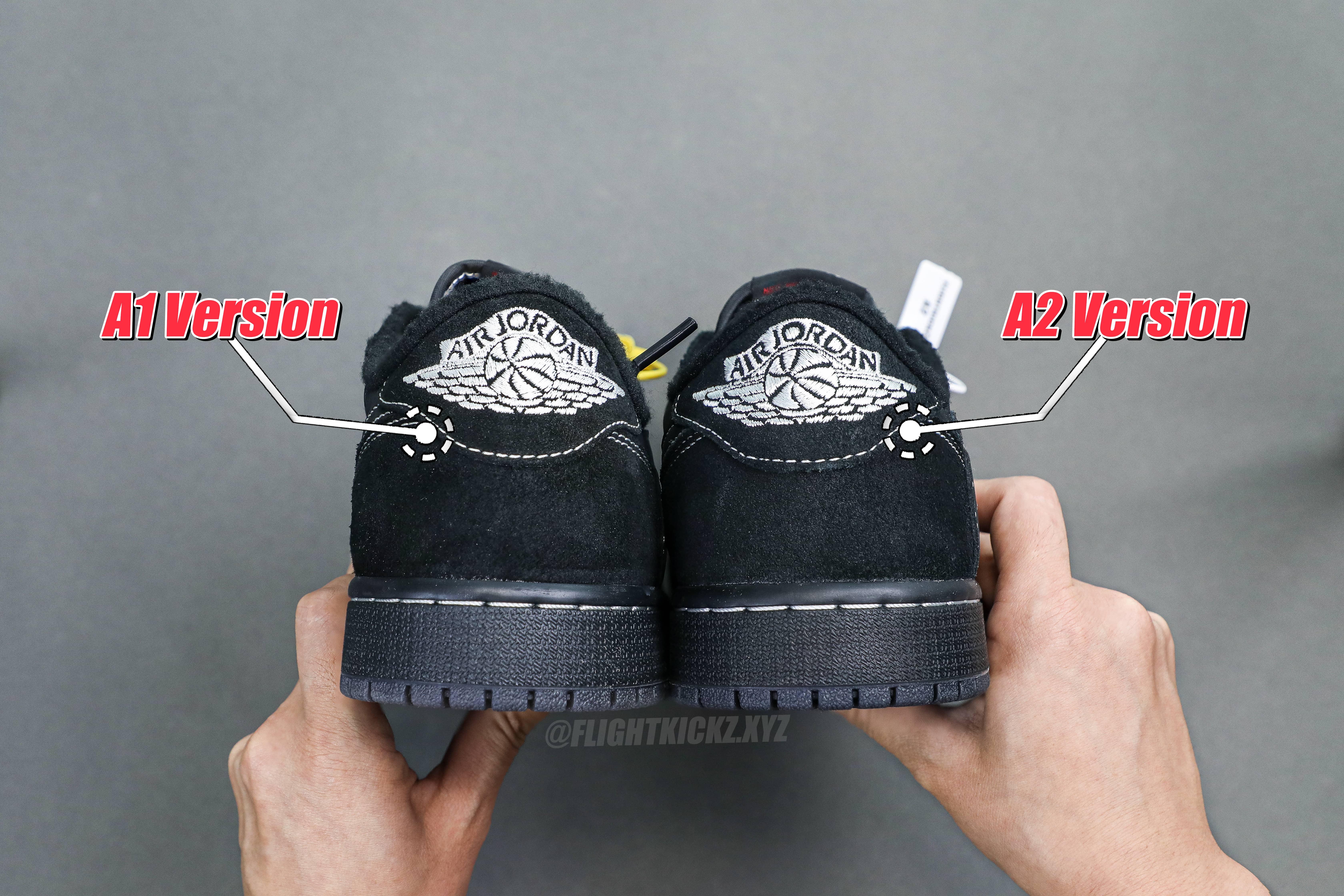 Travis Scott x Nike Air Jordan 1 Low OG “BlackPhantom”（A2 Batch)