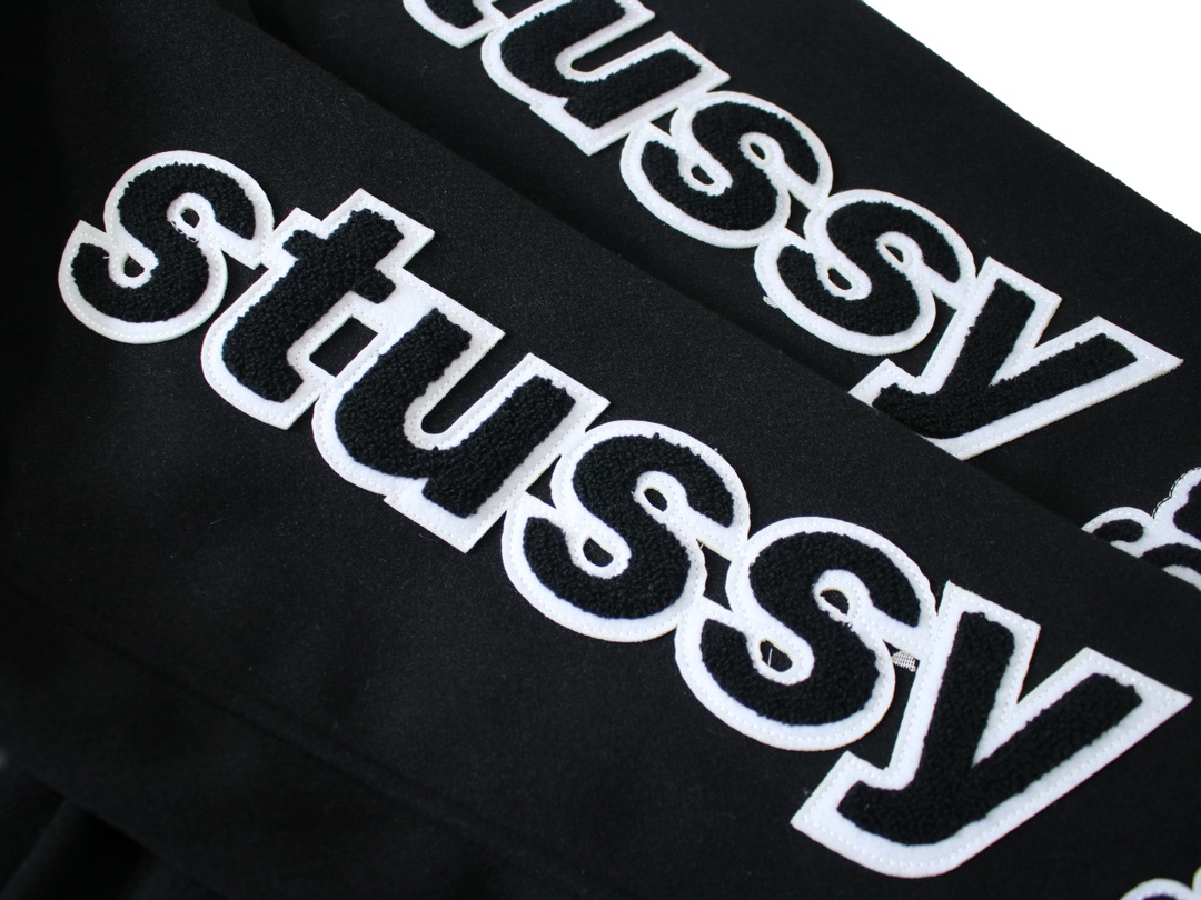 Stussy FW24 Embroidery ArmsVarsity Jacket