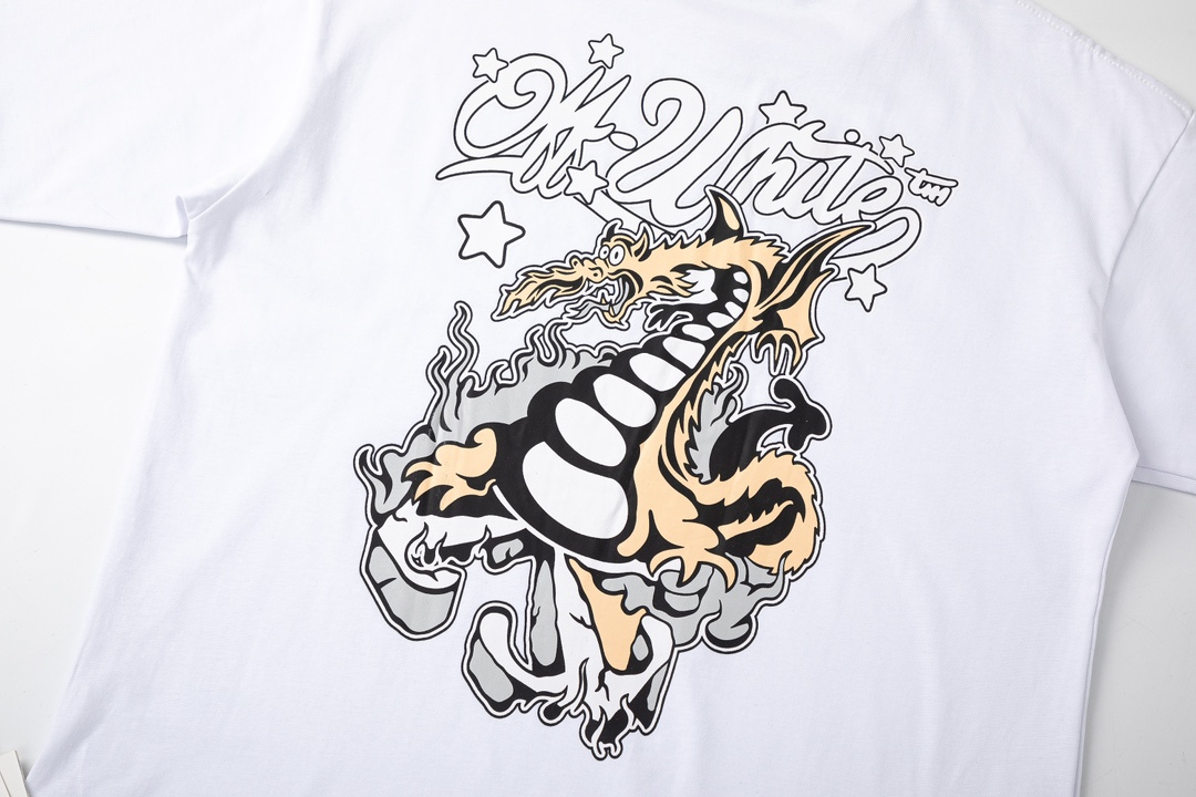 Off-White Virgil Abloh Dragon Skate. Skate T-Shirt
