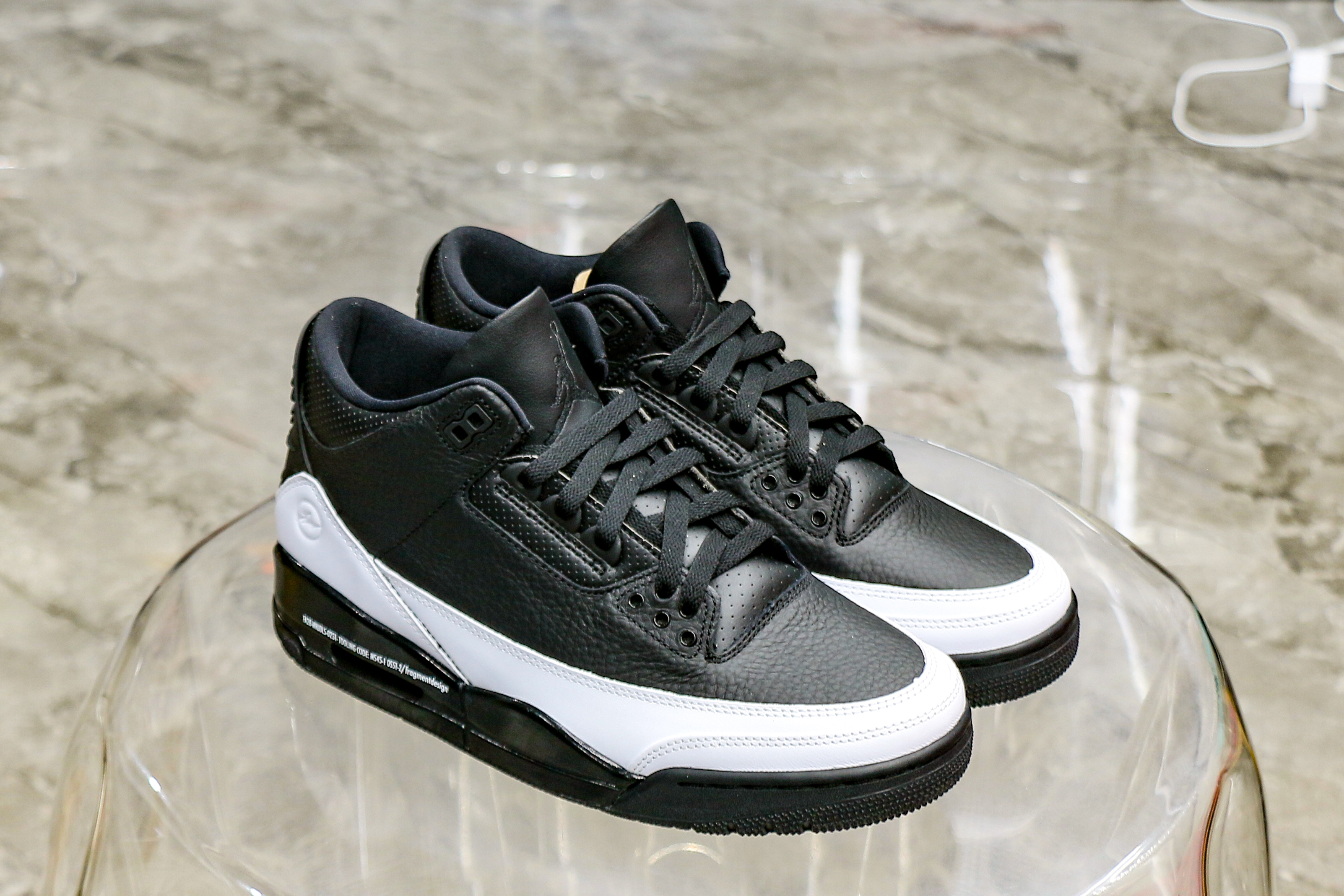 Fragment x x Air Jordan 3 Black Sample