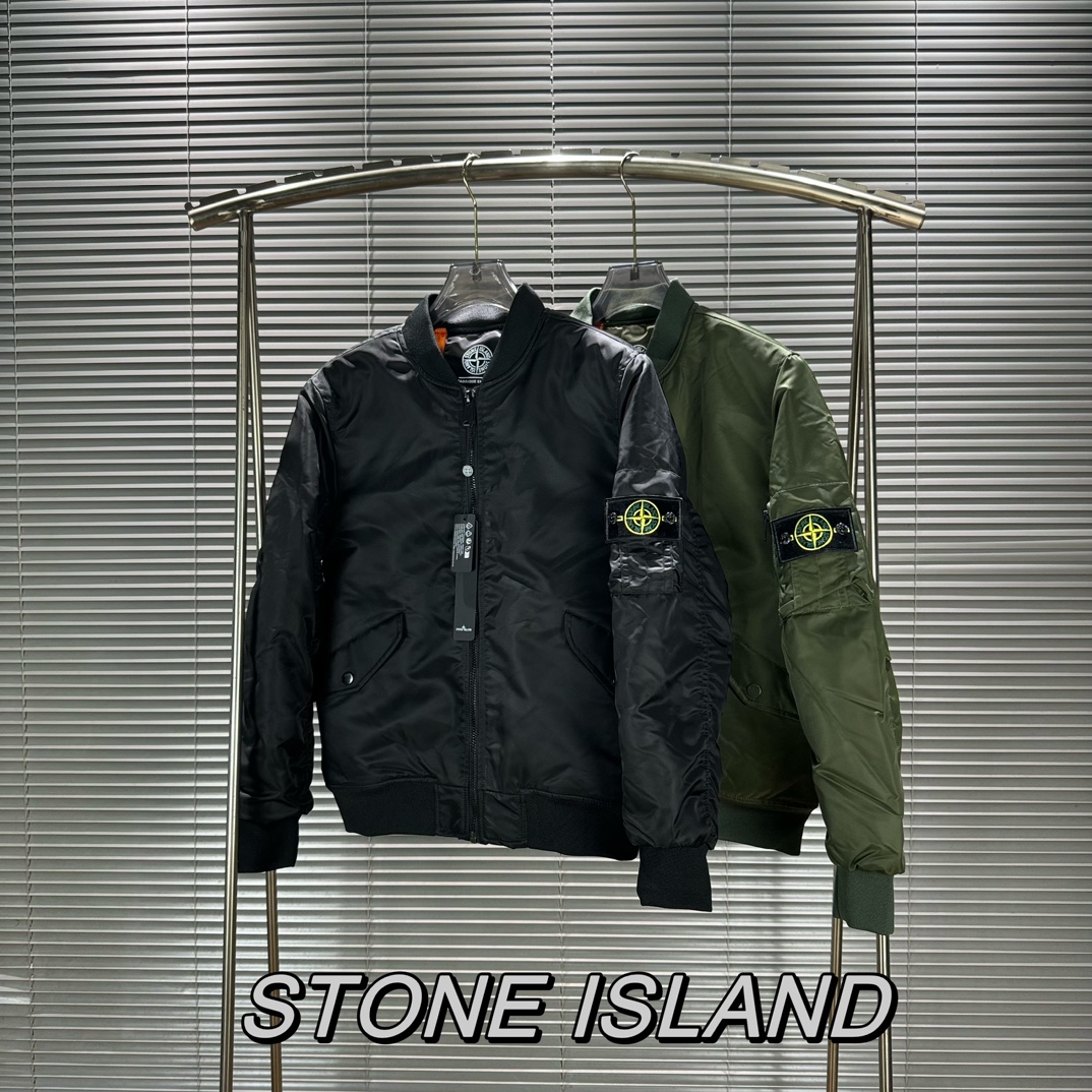 Stone 1sland Medallion Pilot Padded Jacket