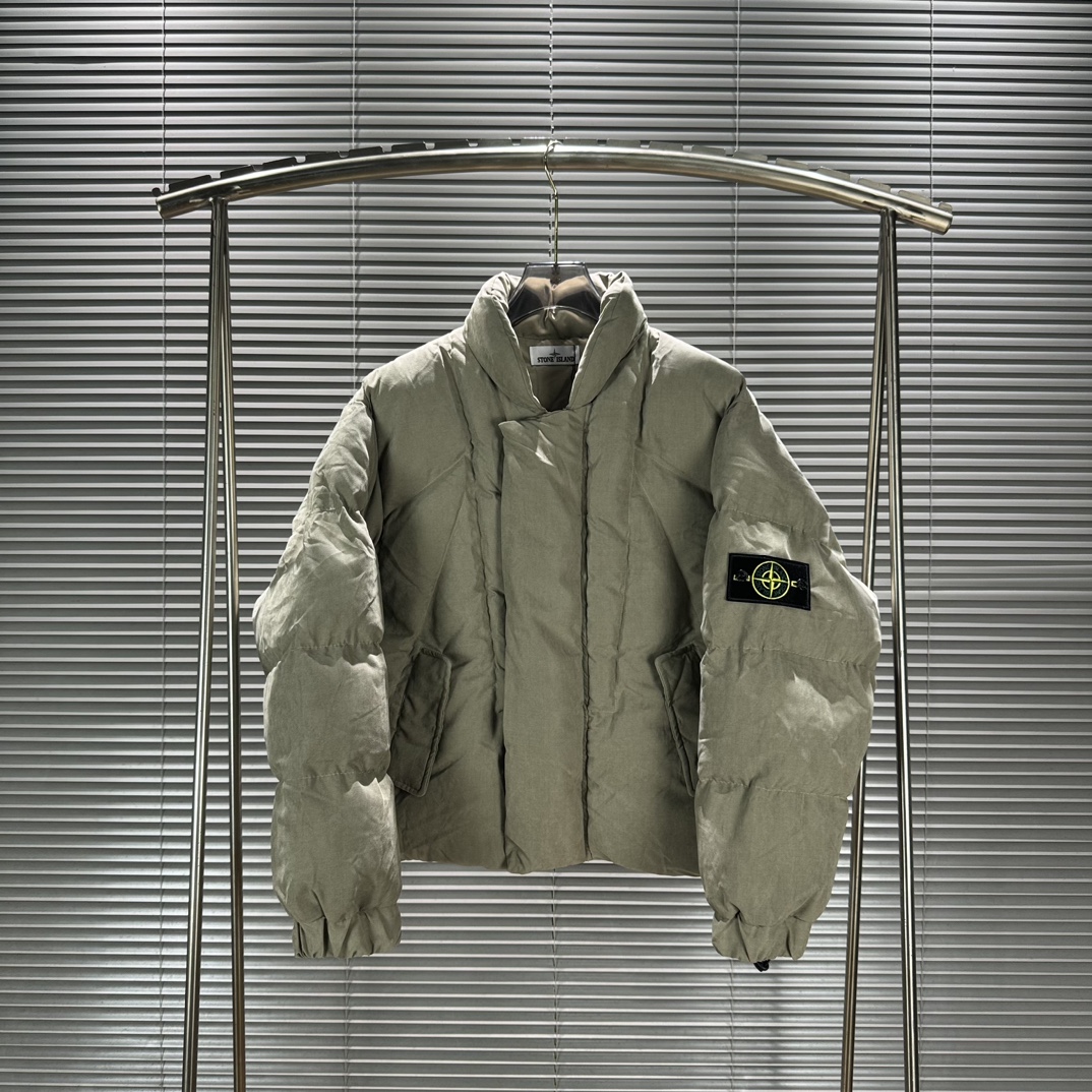 Stone 1sland Deconstructed silhouette short high street cotton jacket