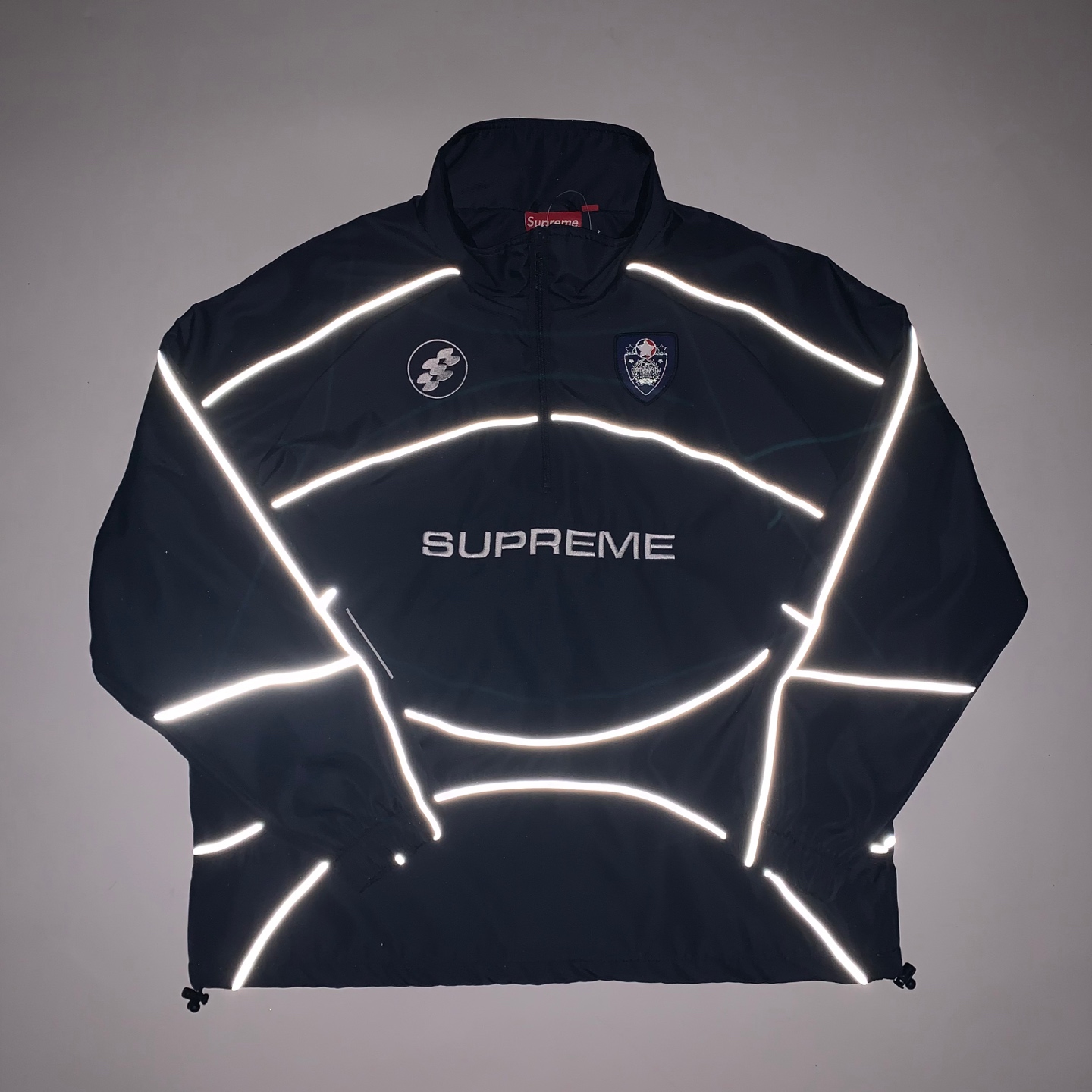 Supreme FW24 WEEK11 Reflective Piping Pullover 3M