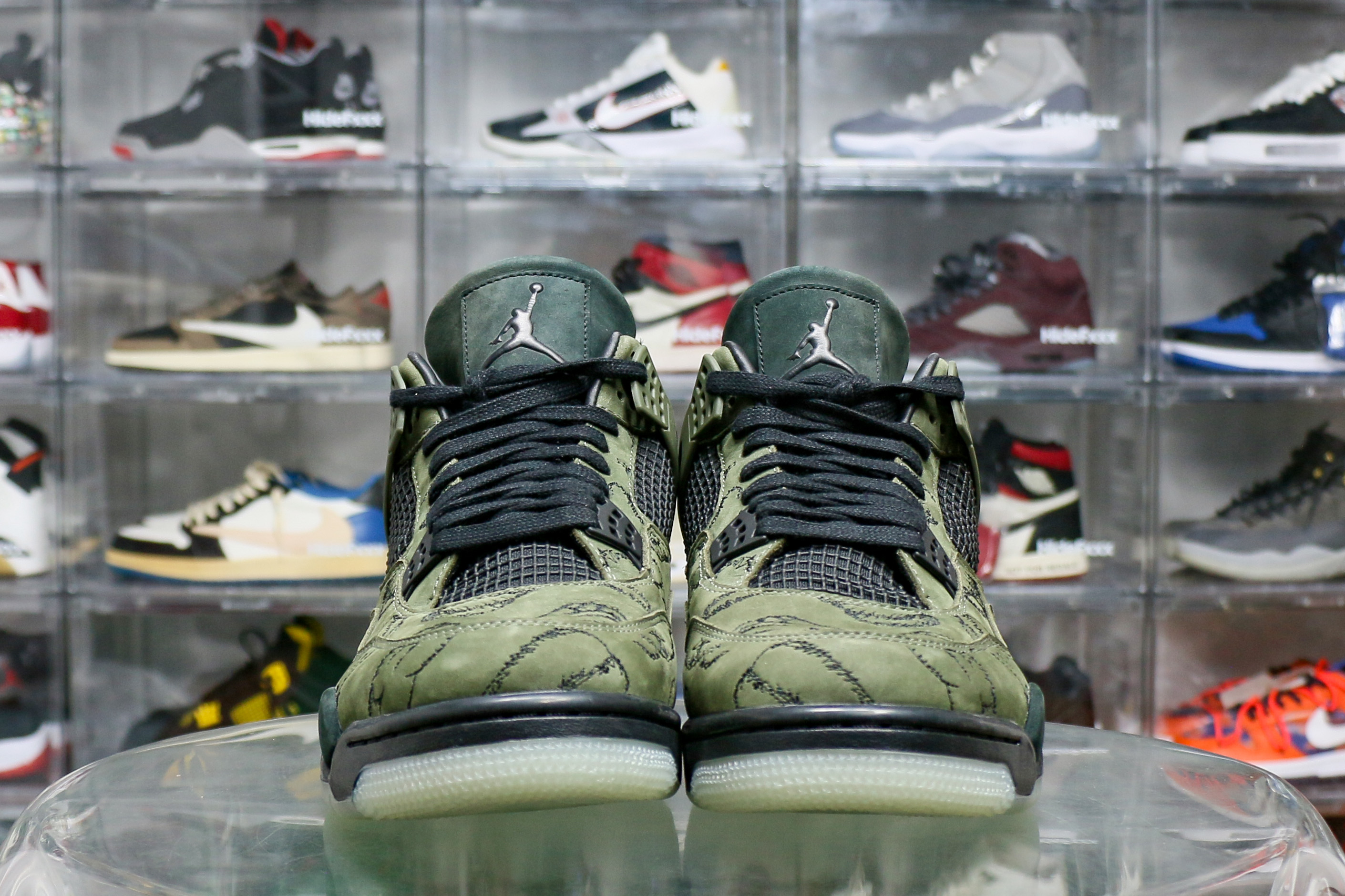 Kaws X Air Jordan 4 Retro Green Sample ( Ln5 A1 Batch)