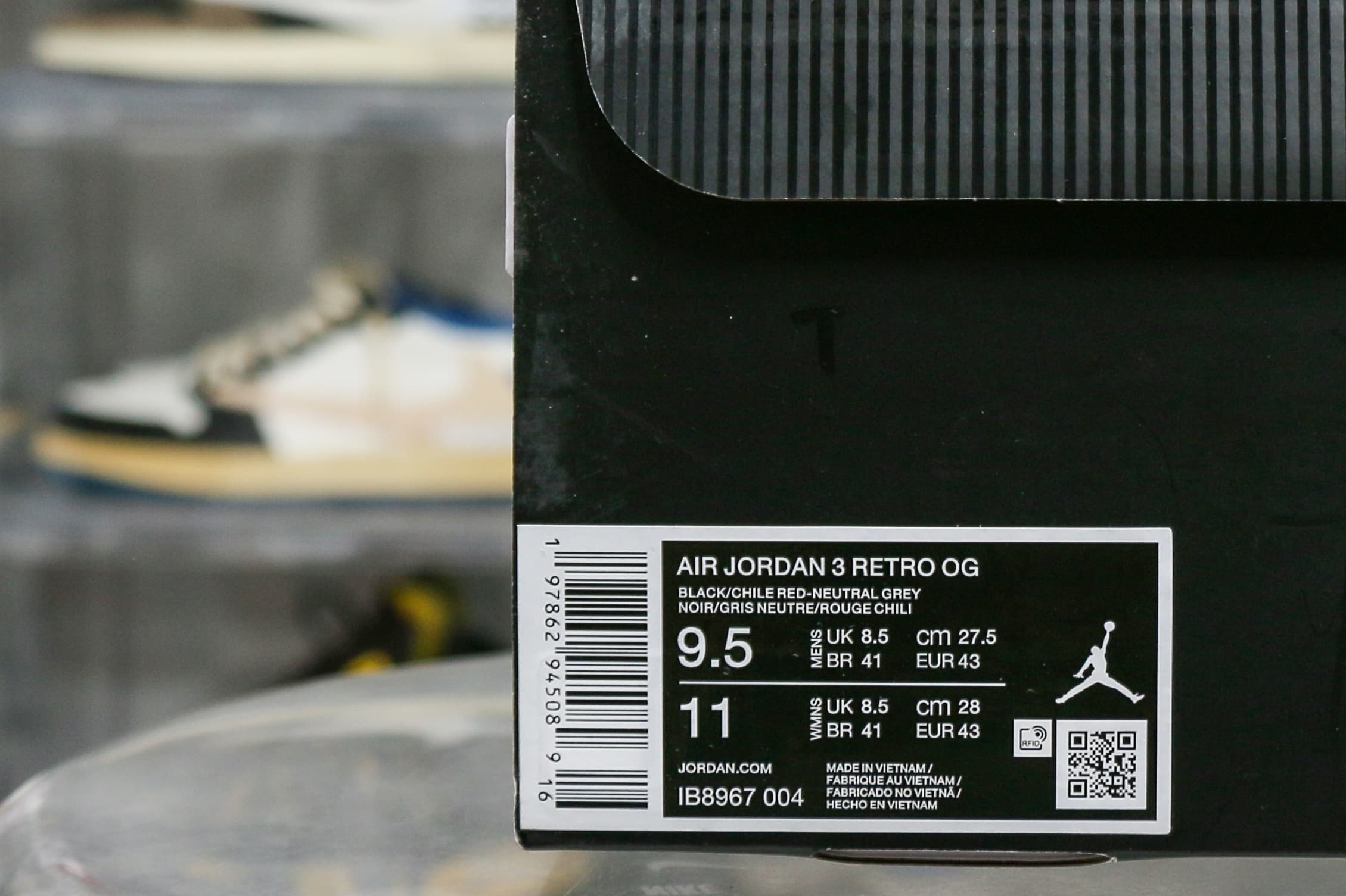 Air Jordan 3 Retro OG Rare Air 2025 (Ln5 A1)