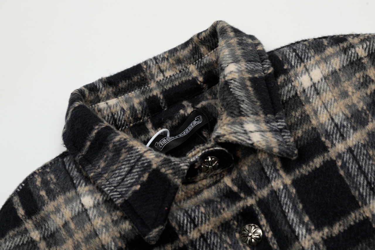 Chrome Hearts Plaid Flannel wool Jacket