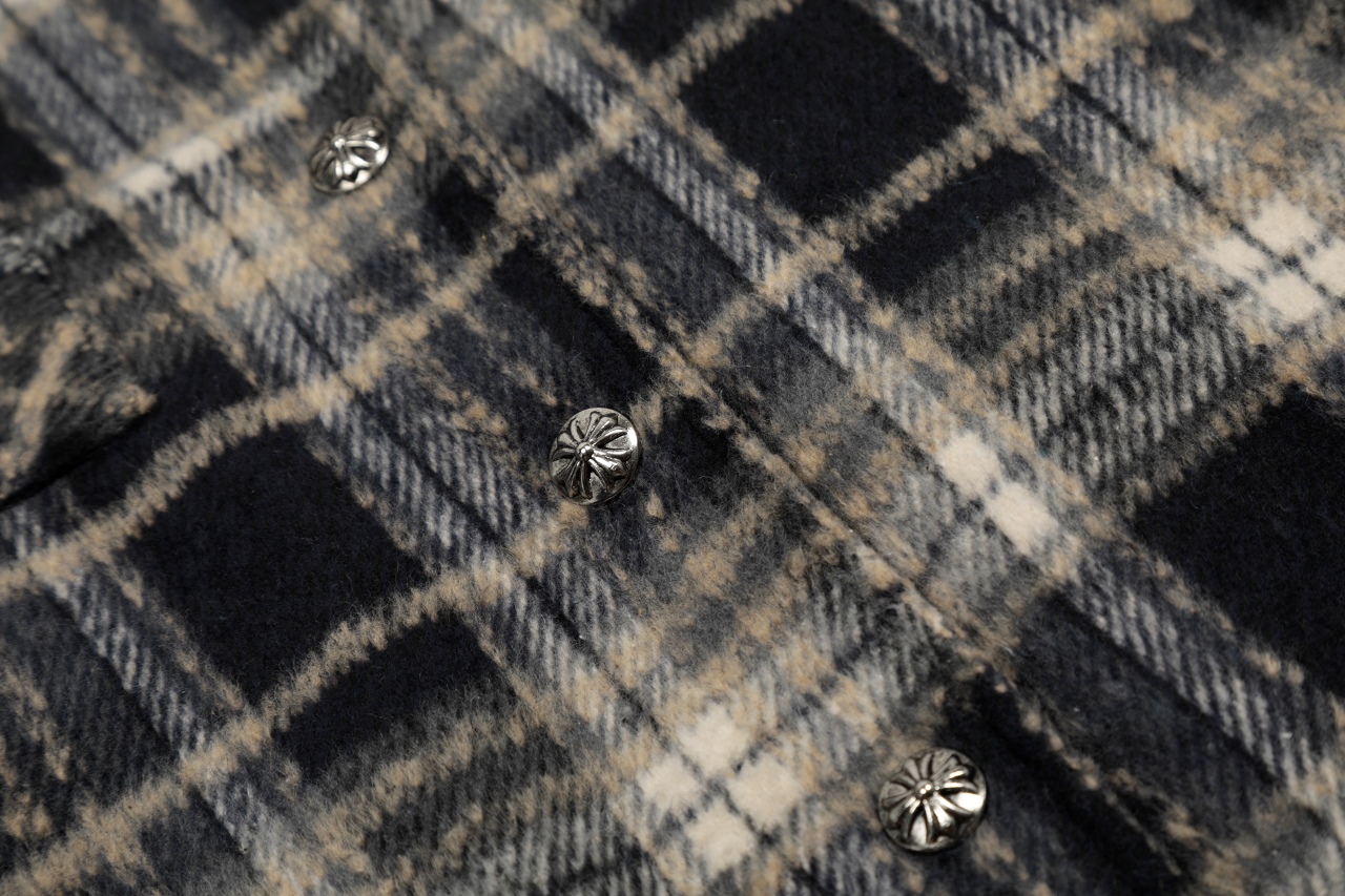 Chrome Hearts Plaid Flannel wool Jacket