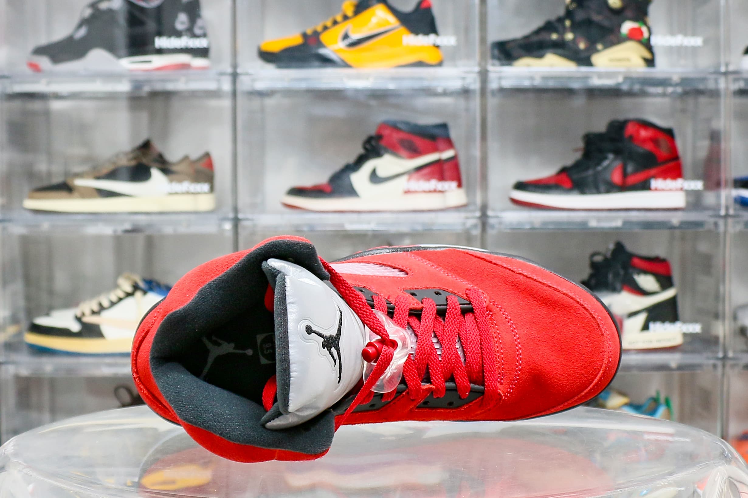 Air Jordan 5 Retro Raging Bull Red Suede