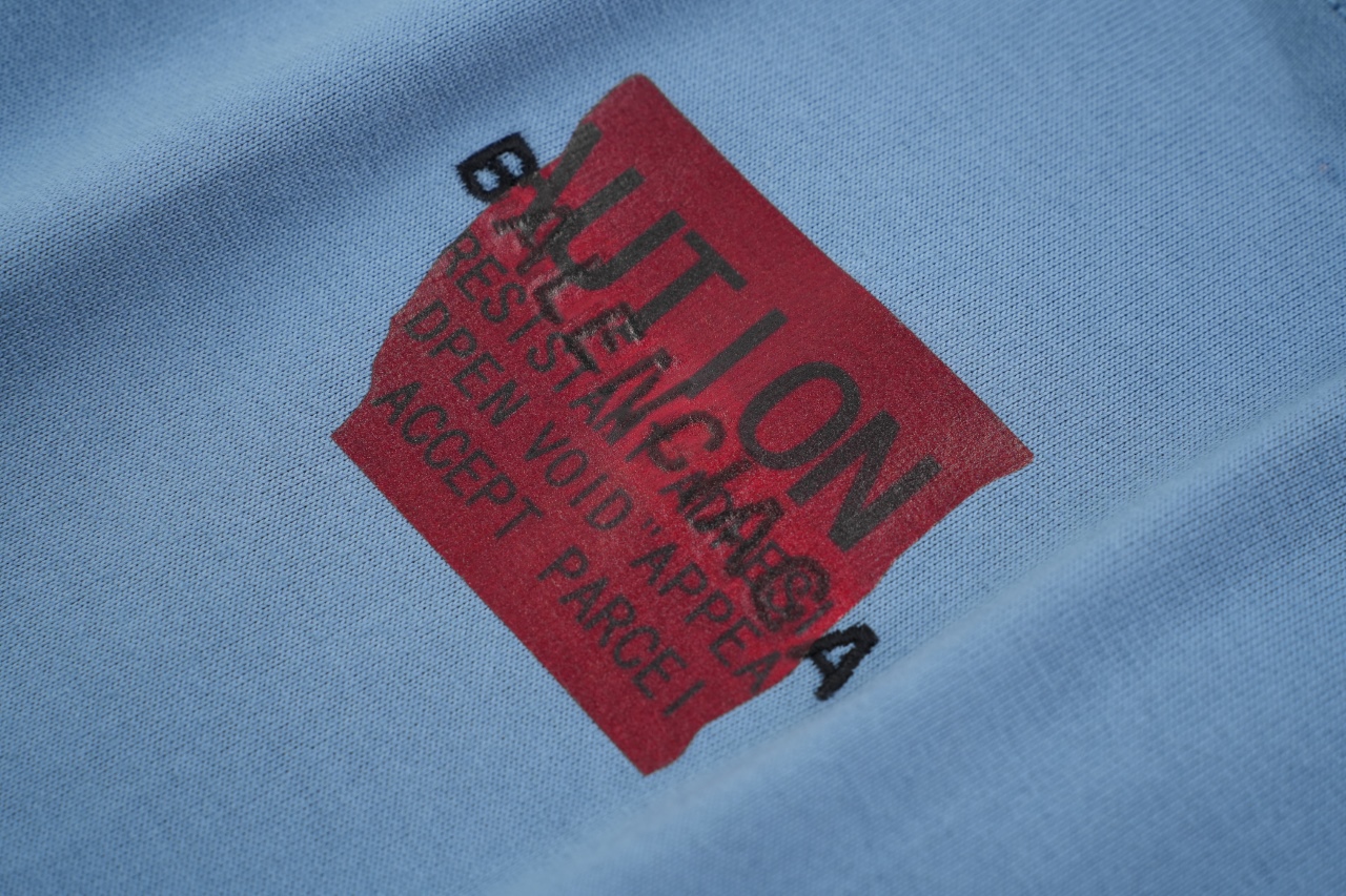 Balanciag@ Embroidery Adhesive Tee